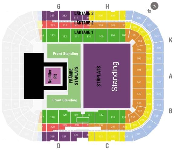 mao de friends arena din Stockholm