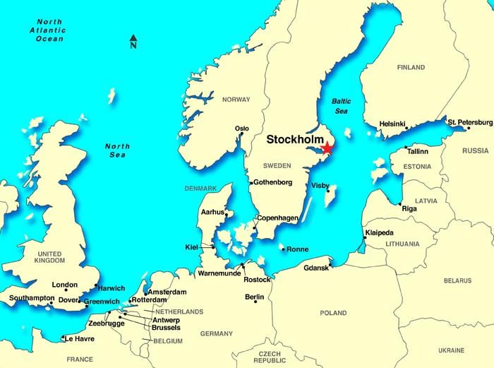 Stockholm harta europei