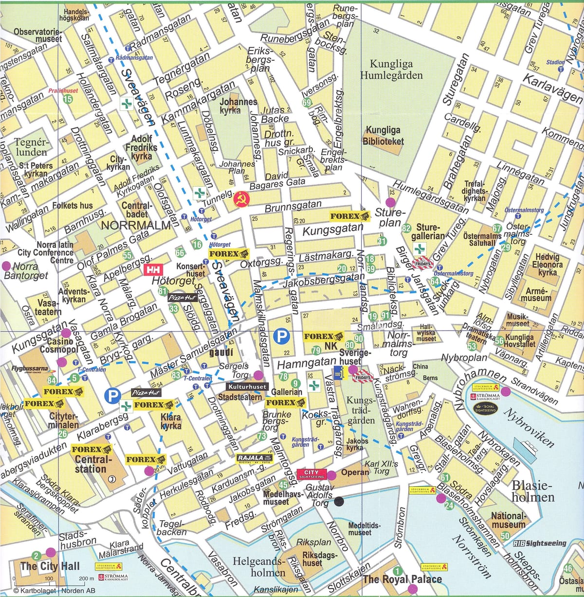 harta Stockholm centru