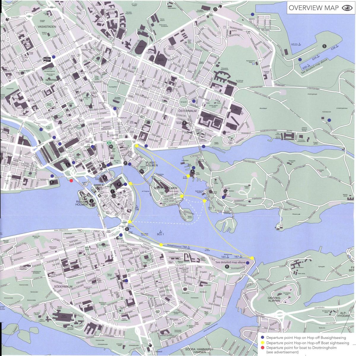 harta Stockholm centru