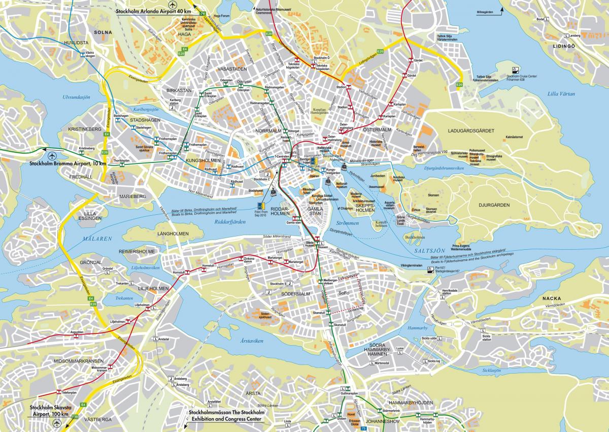 harta orasului Stockholm