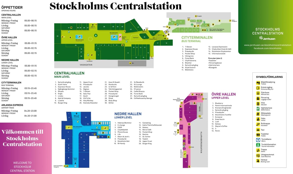 Stockholm gara hartă