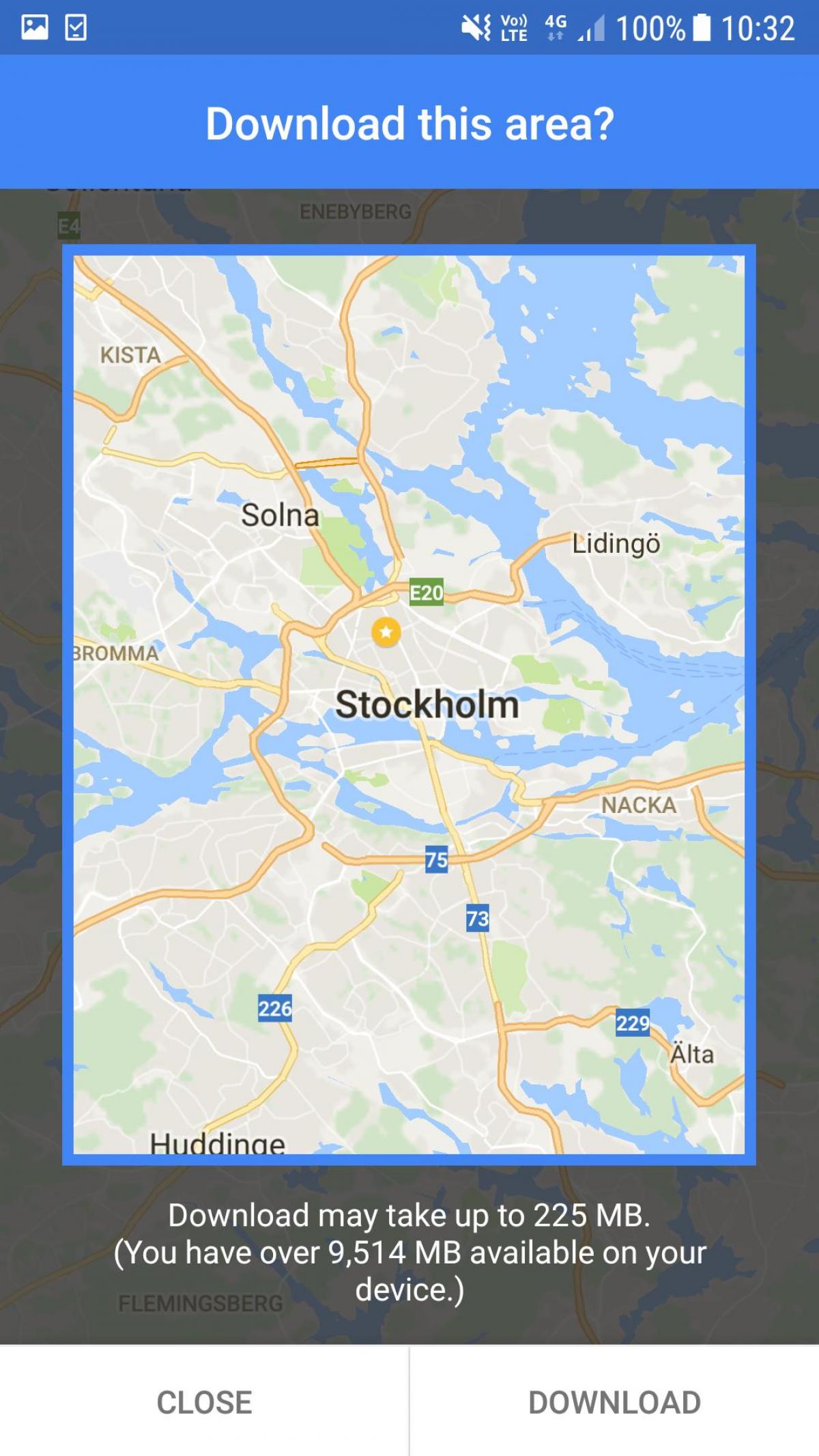offline hartă Stockholm