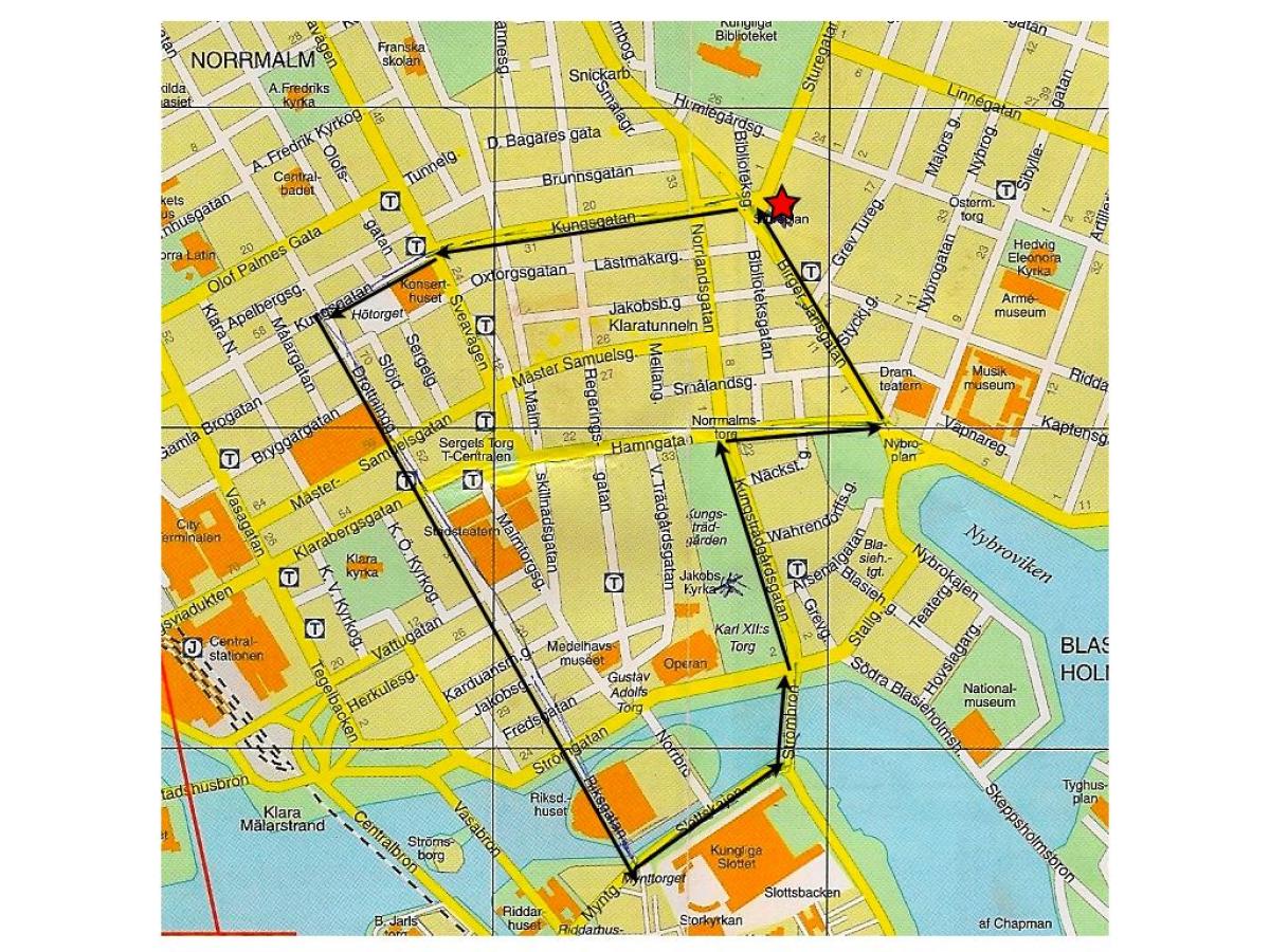 tur Stockholm hartă