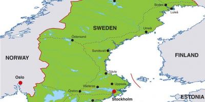 Capitala Suediei hartă