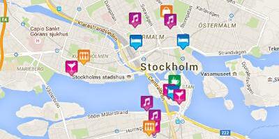 Harta gay hartă Stockholm