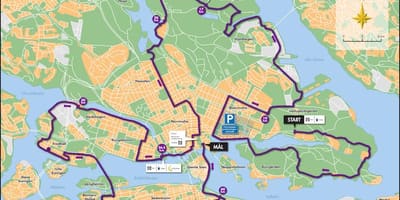 Stockholm biciclete hartă