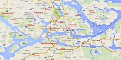 Harta Stockholm cartiere
