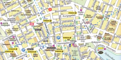 Harta Stockholm centru