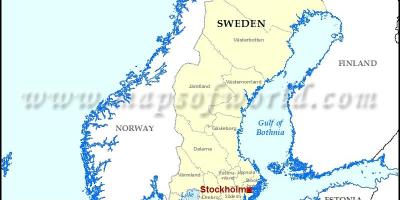 Stockholm în lume hartă