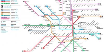Harta metrou din Stockholm