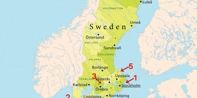 Harta Stockholm plaje