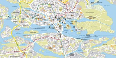 Harta de la Stockholm strada