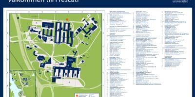 Harta de la universitatea din Stockholm